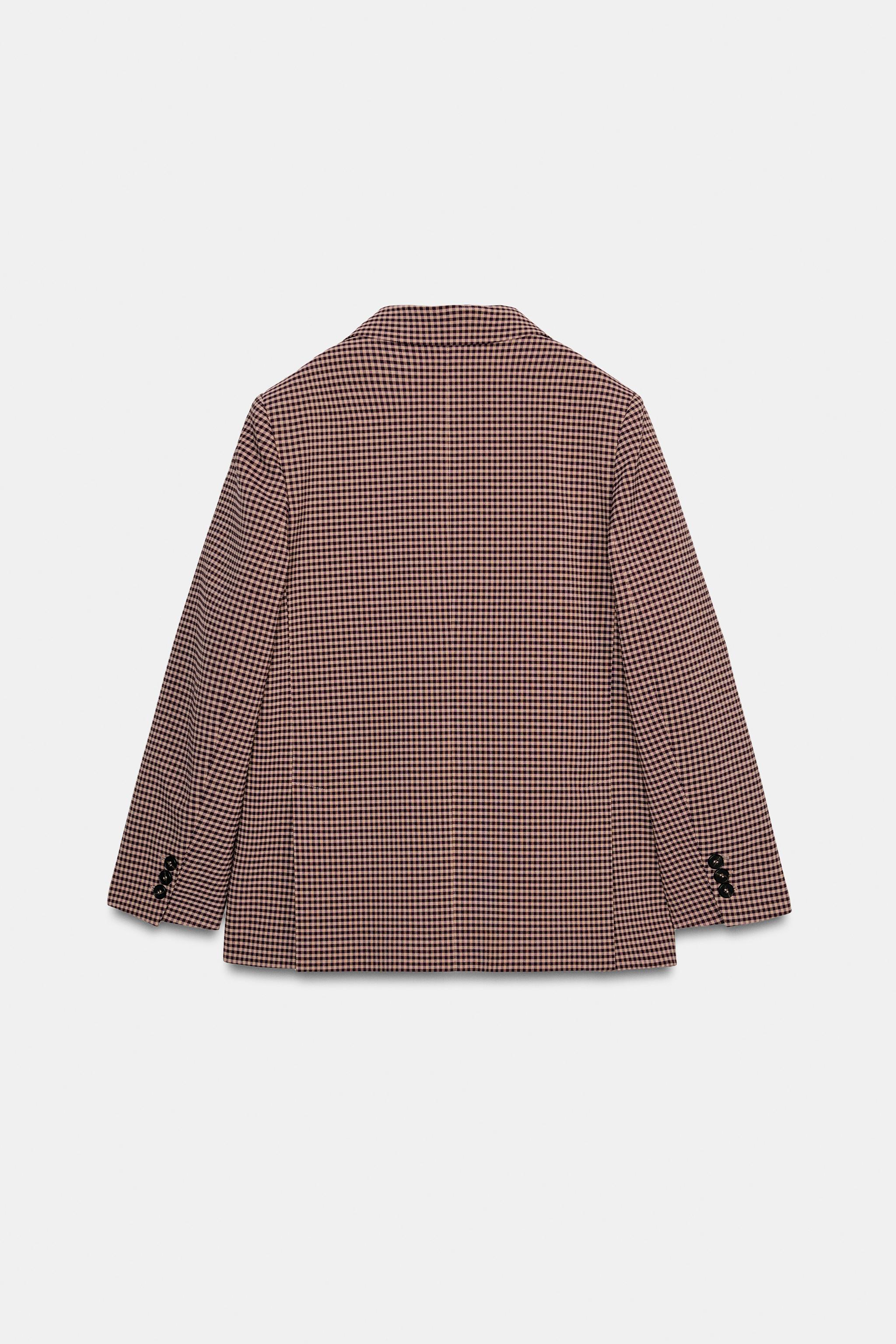 VESTE OVERSIZE À CARREAUX VICHY